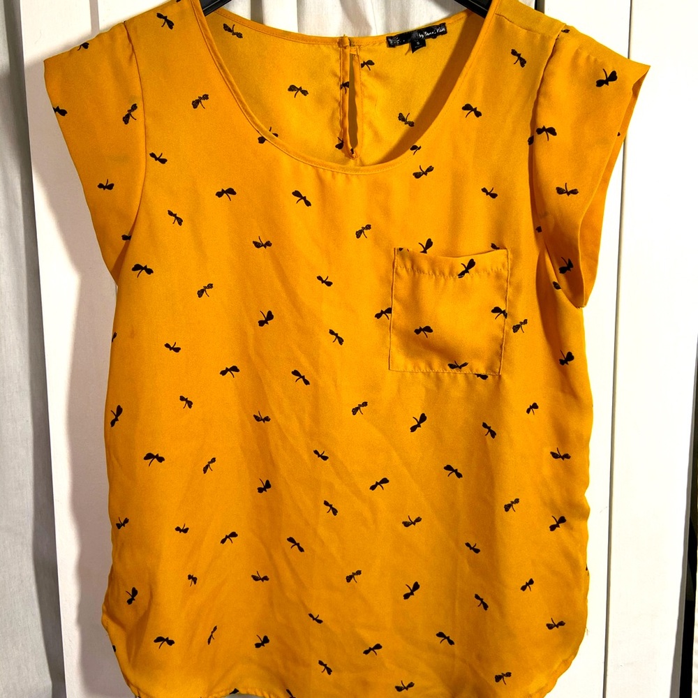 Yellow blouse